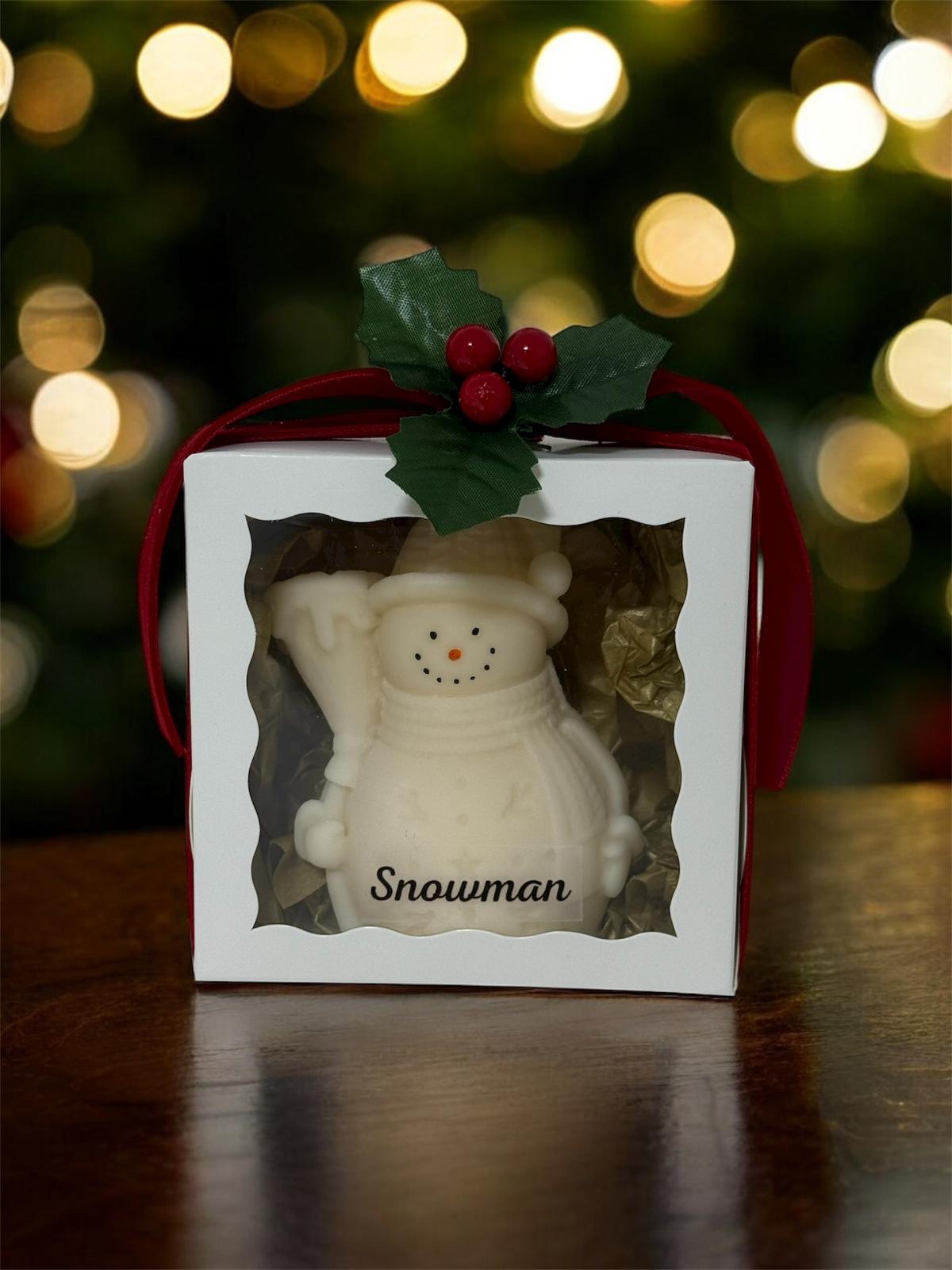 Snowman Candle