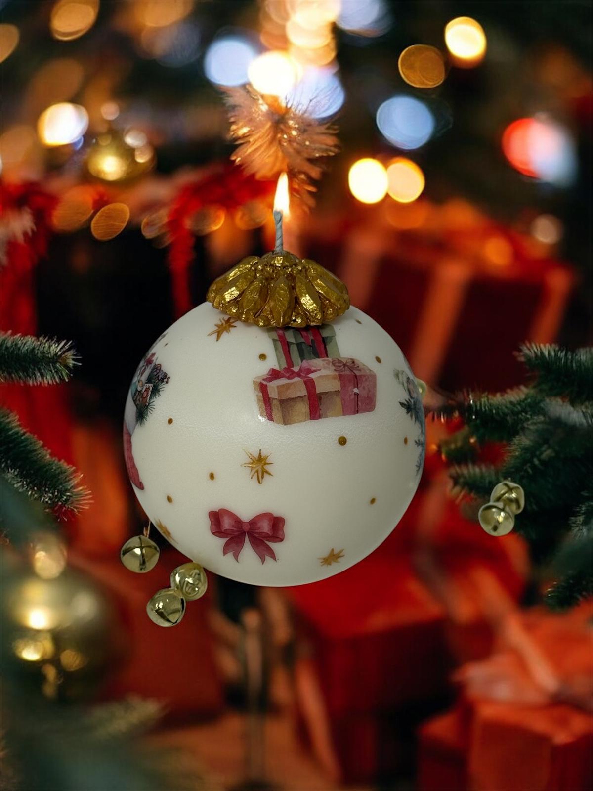 “Large Christmas Sphere Candle”