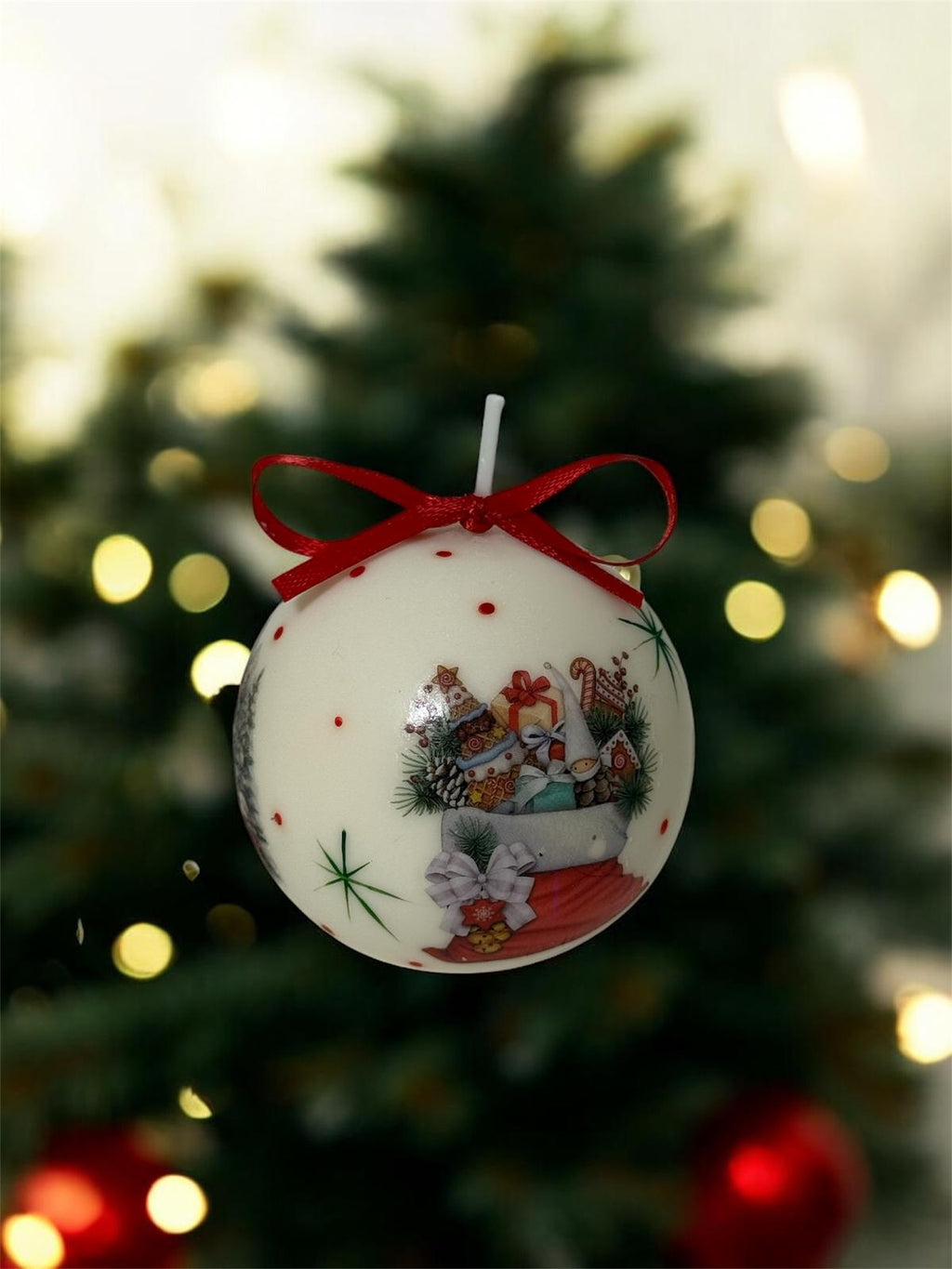 Small Christmas Sphere Candle