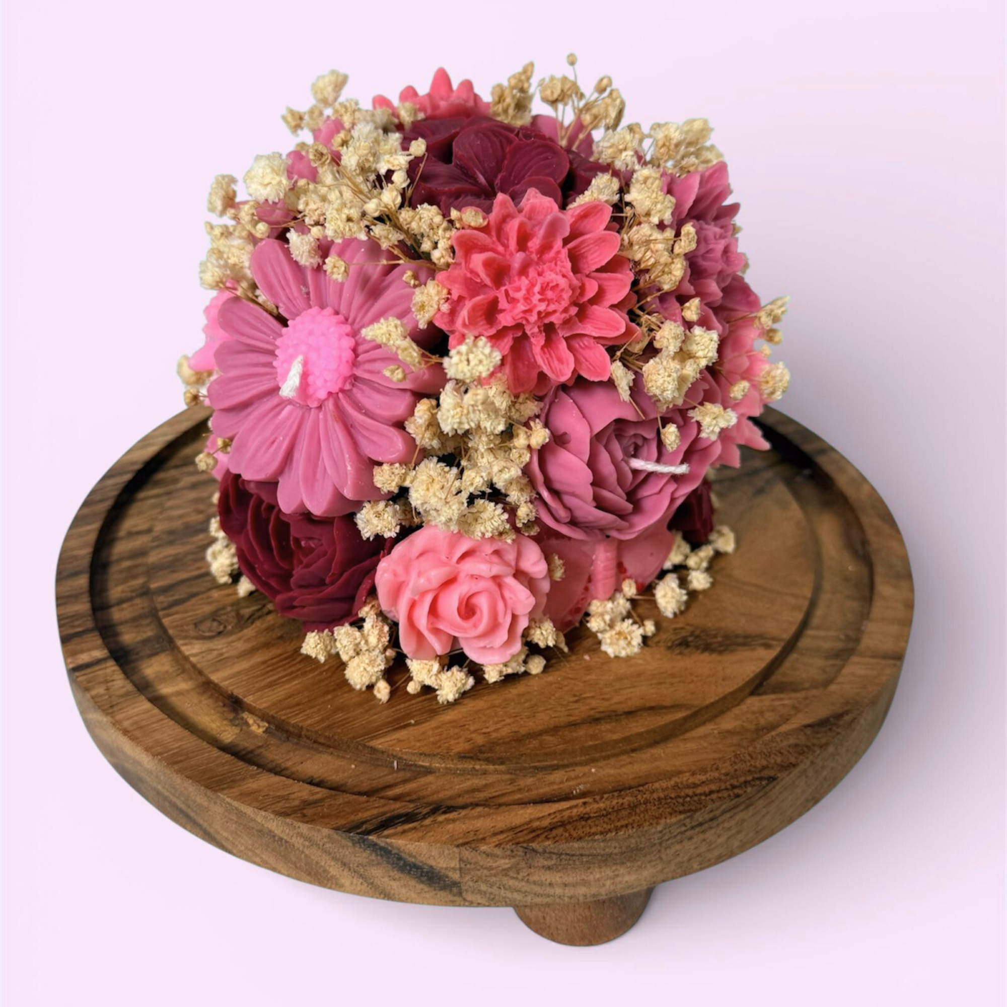 Bouquet en capsula de cristal