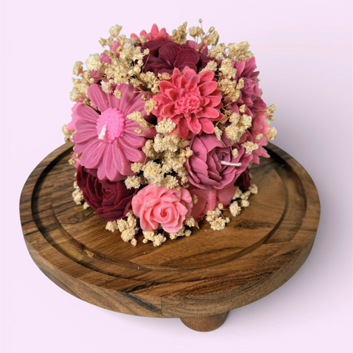 Bouquet en capsula de cristal